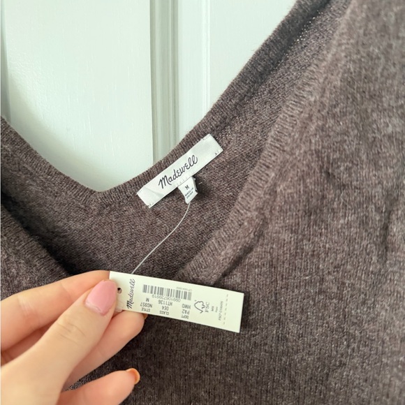 Madewell Dark Brown Knit Tank Top - Picture 2 of 3